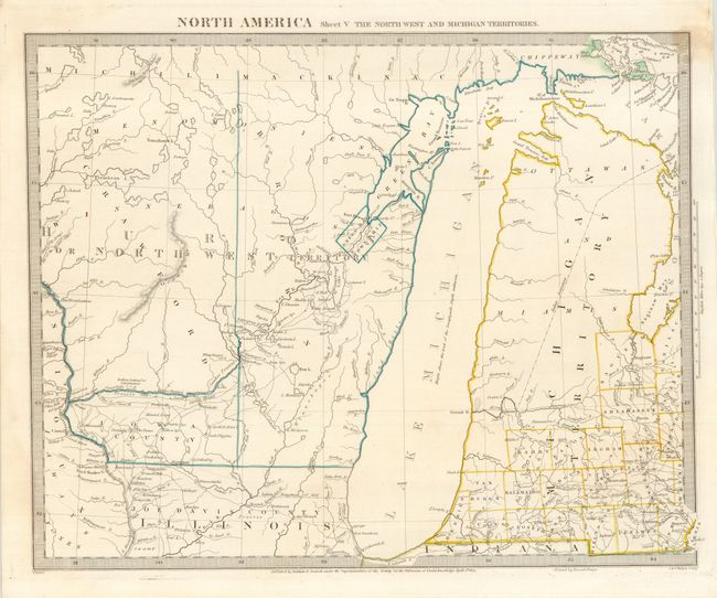 North America Sheet V The North West and Michigan Territories