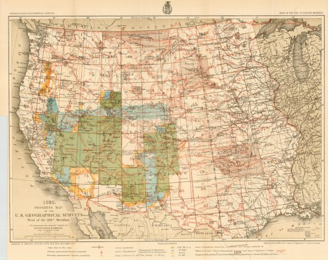 Old World Auctions - Auction 110 - Lot 154 - Progress Map of the U. S ...