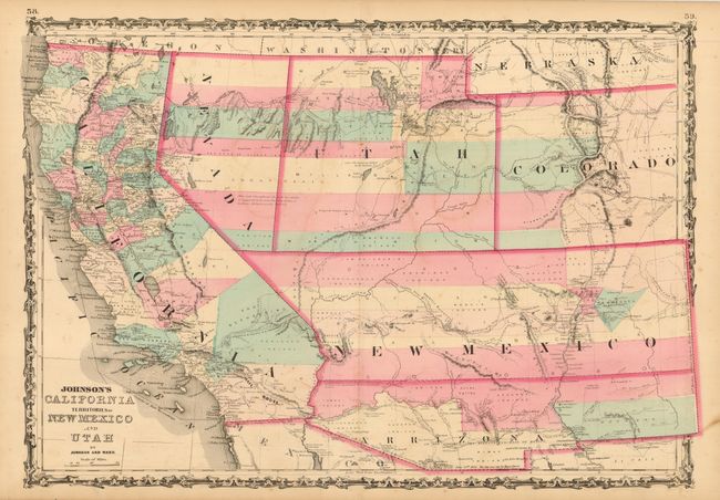 Johnson's California Territories of New Mexico and Utah