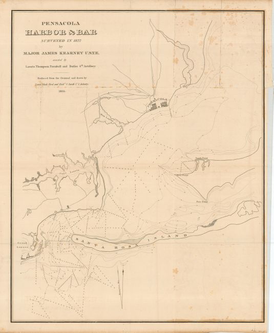 Pensacola Harbor & Bar Surveyed in 1822