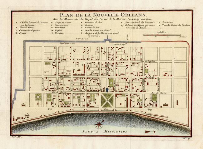 Plan de la Nouvelle Orleans Sur les Manuscrits du Depot des Cartes de la Marine
