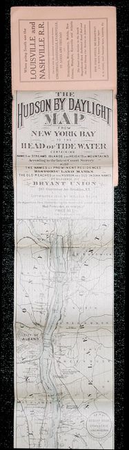 The Hudson by Daylight Map from New York Bay to the Head of Tide Water Containing Names of Streams Islands and Height of Mountains According to the Latest Coast Survey Also the Names of Prominent Residences Historic Land Marks the Old Reaches.
