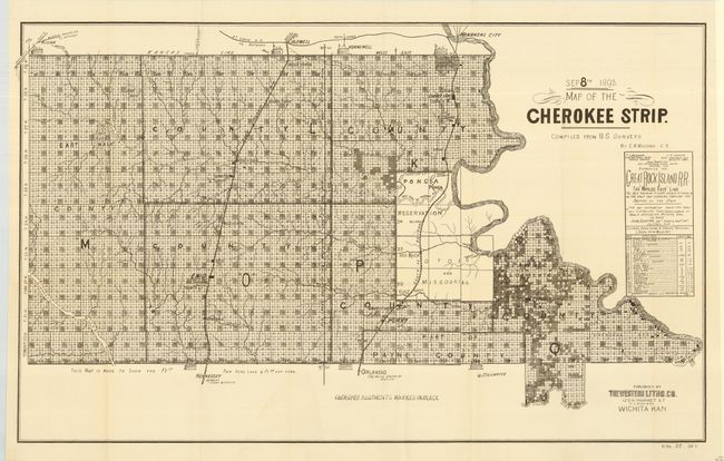 Map of the Cherokee Strip