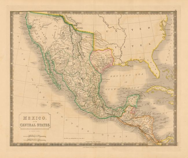 Mexico and Central States corrected from original information communicated by Simon A.G. Bourne Esq.