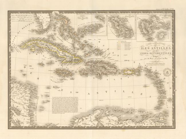 Carte Particuliere des Iles Antilles ou des Indes Occidentales
