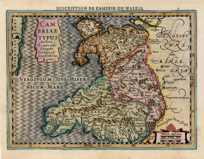 Cambriae Typus Auctore Humeredo Lhuydo, Denbigiense Cambrobritanno