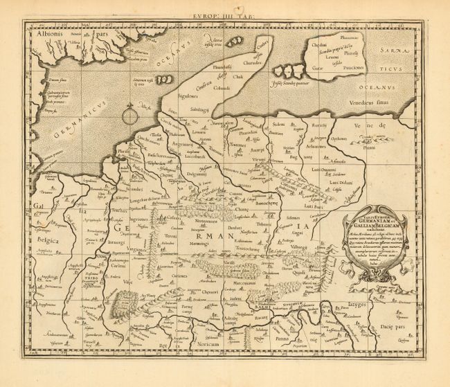 Tab. IV Europae Germaniam et Galliam Belgicam exhibens