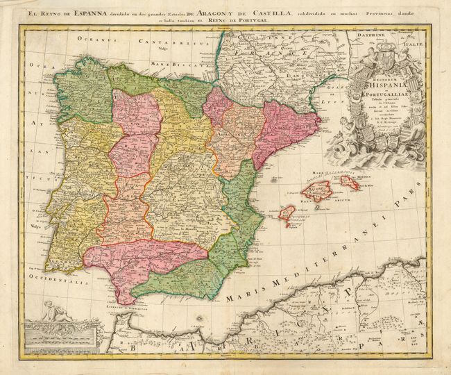 Regnorum Hispaniae et Portugalliae Tabula generalis de l' Isliana