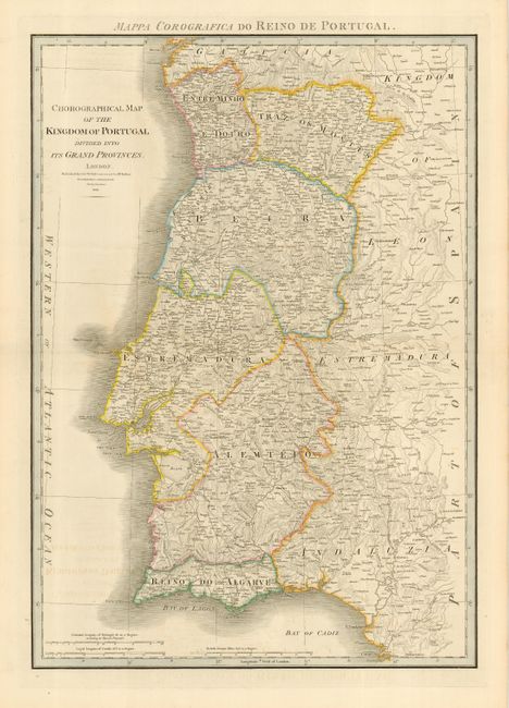 Chorographical Map of the Kingdom of Portugal Divided into its Grand Provinces