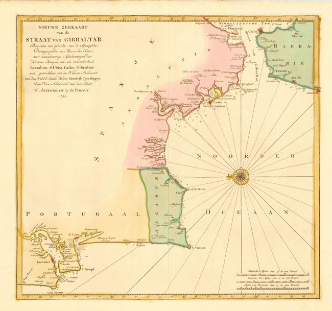 Nieuwe Zeekaart van de Straat van Gibraltar