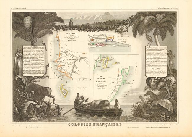 Colonies Francaises (en Afrique) [with] Algerie - Colonie Francaise [and] Ile de la Reunion