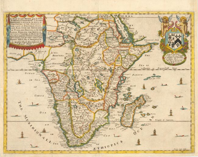 A Mapp of the Higher and Lower Aethiopia Comprehending ye Several Kingdomes &c in each to witt in the Empire of the Abissines