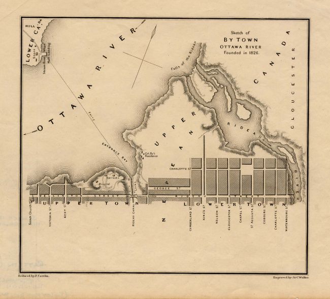 Sketch of By Town Ottawa River Founded in 1826