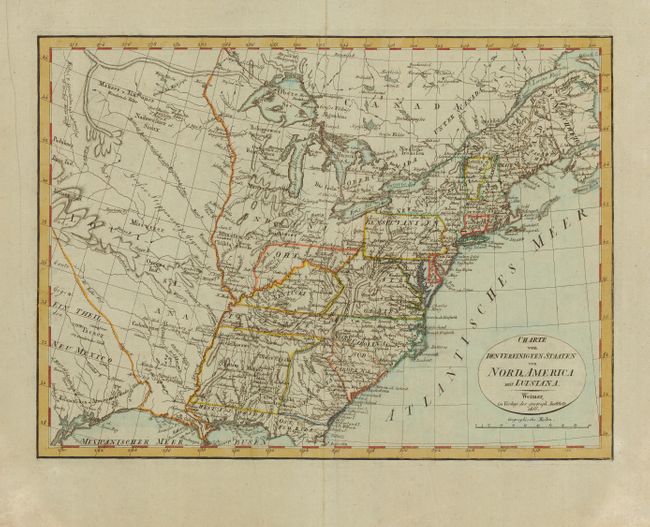 Charte von den Vereinigten Staaten von Nord-America mit Luisiana