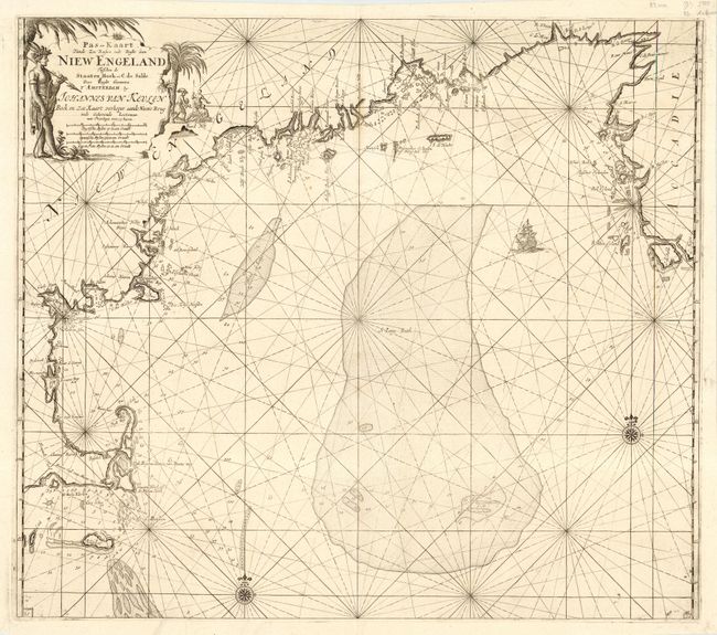 Pas-Kaart Vande Zee Kusten inde Boght van Niew Engeland Tusschen de Staaten Hoek en C. de Sable