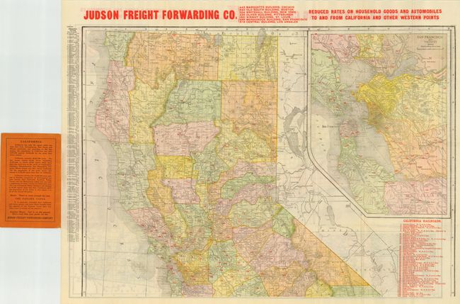 The Rand-McNally New Commercial Atlas Map of California