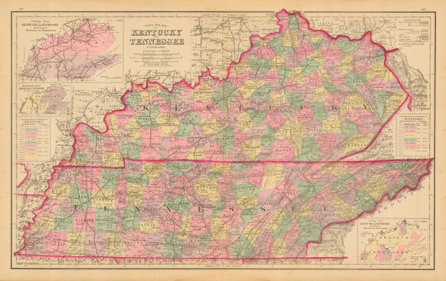 Gray's New Map of Kentucky and Tennessee