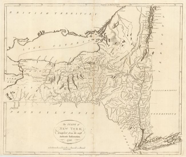 The State of New York, Compiled from the most Authentic Information. 1796.