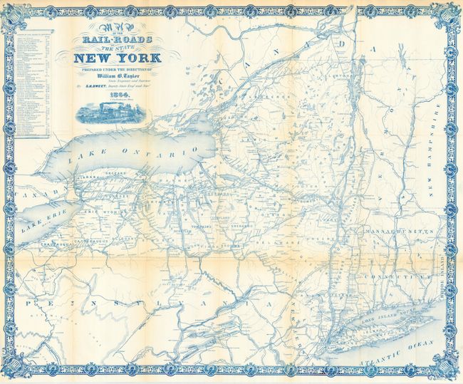 Map of the Rail-Roads of the State of New York Prepared Under the Direction of William B. Taylor, State Engineer and Surveyor by S.H. Sweet, Dep State Engr. & Survr.