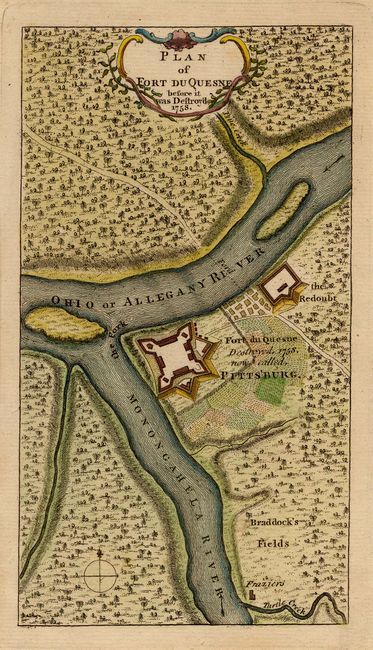 Plan of Fort du Quesne before it was Destroyed