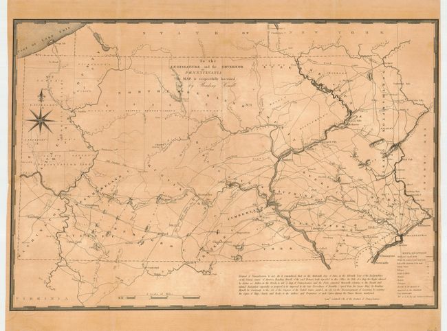 A Map of Pennsylvania, and the Parts connected therewith, relating to the Roads and Inland Navigation, especially as proposed to be improved by the late Proceedings of Assembly
