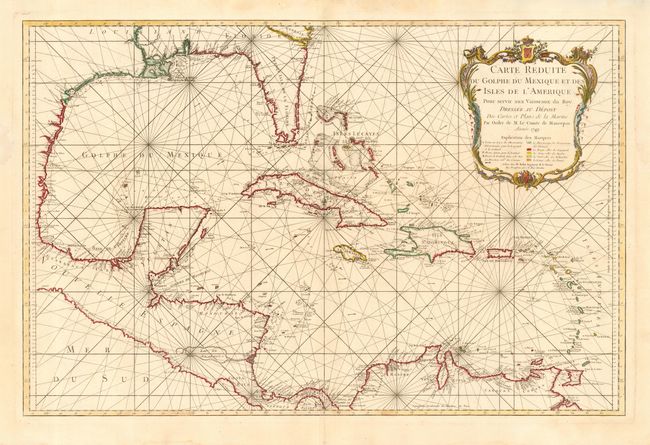 Carte Reduite du Golphe du Mexique et des Isles de l' Amerique