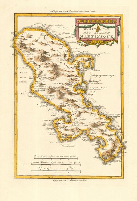 Kaart van het Eiland Martinique