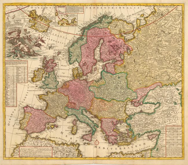 Europae in Tabula Geographica Delineatio