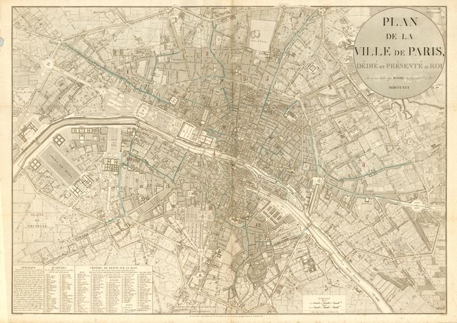 Plan de la Ville de Paris, Didie et Presente au Roi