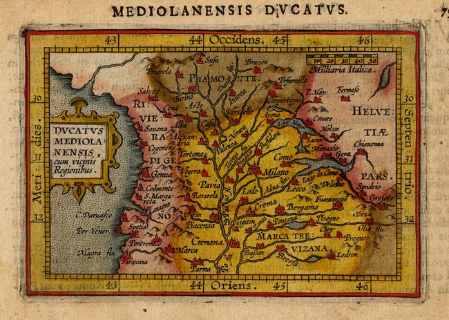Ducatus Mediolanensis, cum vicinis Regionibus