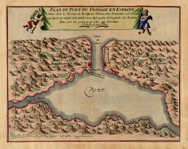 Plan du Port du Passage en Espagne Situee dans la Province de Biscaye, sur l' Ocean entre Fontarabie et St. Sebastien