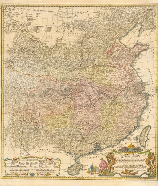 Regni Sinae vel Sinae Propriae Mappa et Descriptio Geographica