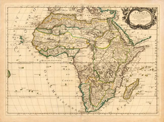 Afrique, Par N. Sanson Geographe ordinaire du Roy corrigee et changee en plusieurs endroits suivant les Relations les plus recentes Par le Sr. Sanson le Fils