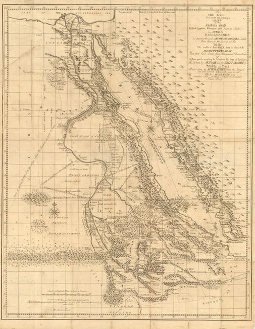 To The King, This Map Containing a Chart of the Arabian Gulf With its Egyptian, Ethiopian and Arabian Coasts, from Suez to Babelmandeb