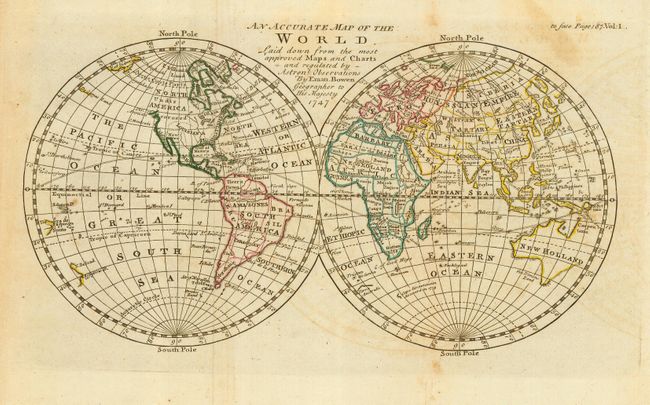 An Accurate Map of the World [in set with] An Accurate Map of North America [and] An Accurate Map of South America [and] An Accurate Map of Europe [and] An Accurate Map of Asia[ and] An Accurate Map of Africa
