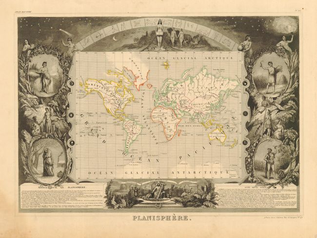 Planisphere [in set with] Amerique Septentrional [and] Amerique Meridionale [and] Europe [and] Afrique [and] Asie [and] Oceanie