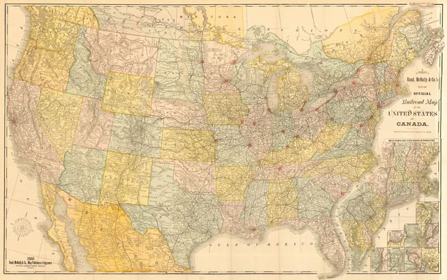 New Official Railroad Map of the United States and Canada