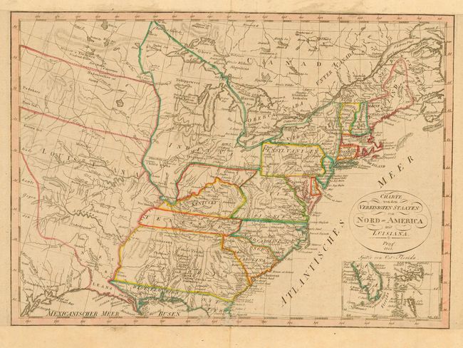 Charte von den Vereinigten Staaten von Nord-America mit Luisiana