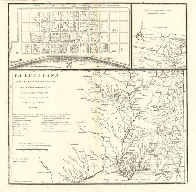 La Luisiana Cedida al Rei N.S. Por S.M. Christianisima, con la Nueva Orleans, e Isla en que se halla esta Ciudad