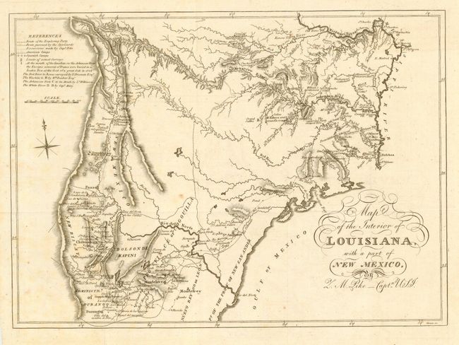 Map of the Interior of Louisiana, with a part of New Mexico