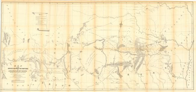 Map of the Country between the frontiers of Arkansas and New Mexico embracing the section explored in 1849, 50, 51 & 52, by Capt. R.B. Marcy