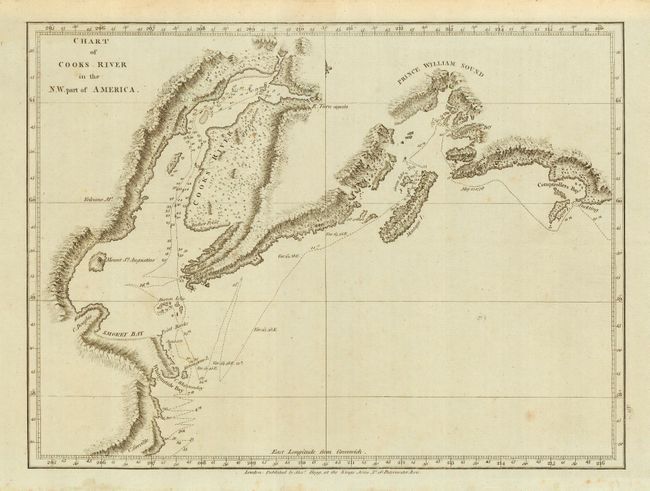 Chart of Cooks River In The N.W. Part of America