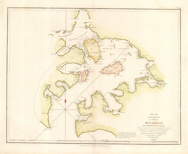 Plan of the Entrance of the Port of Bucarelli on the North West Coast of America