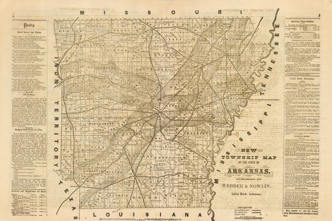 New Township Map of the State of Arkansas