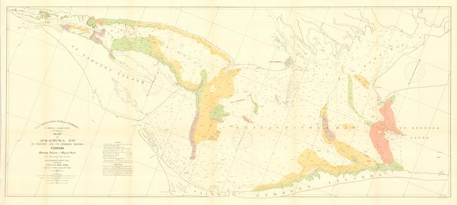 Chart of Apalachicola Bay St. Vincent and St. Georges Sounds Showing Location of Oyster Beds