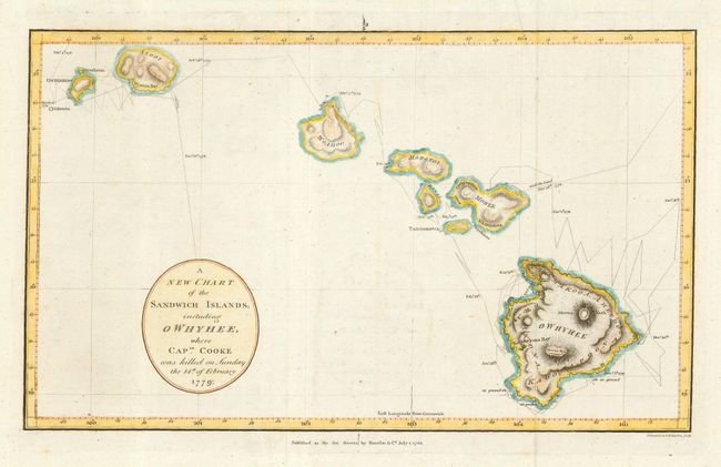 A New Chart of the Sandwich Islands, including Owhyhee, where Captn. Cooke was killed on Sunday the 14th of February 1779