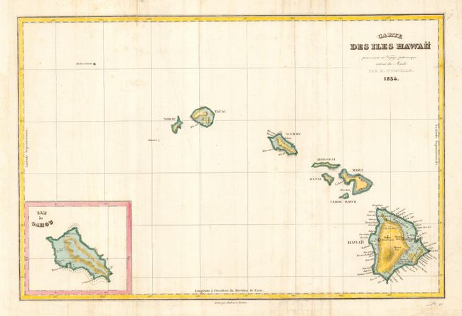 Carte des Iles Hawaii