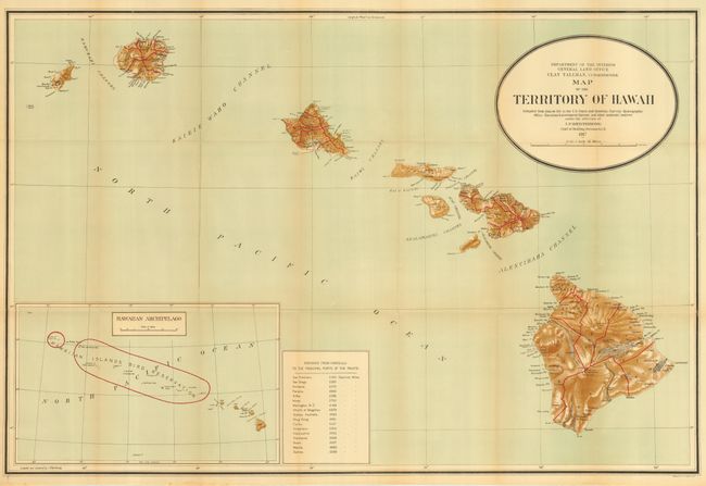 Map of the Territory of Hawaii