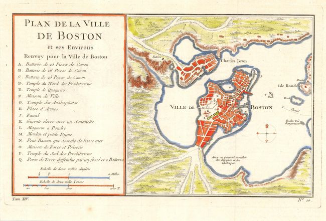 Plan de la Ville de Boston et ses Environs