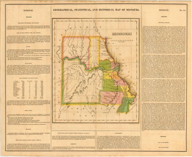 Geographical, Statistical, and Historical Map of Missouri.